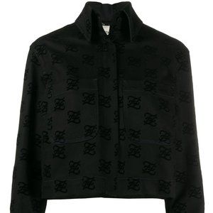 Fendi FF motif back-bow denim jacket